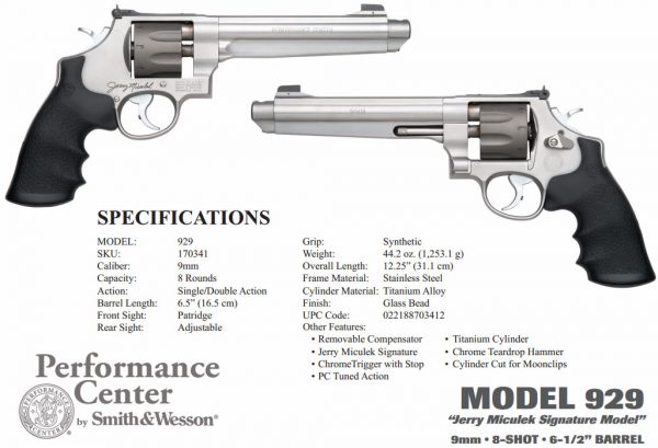 929 9MM 6.5" SS AS 8RD, 170341