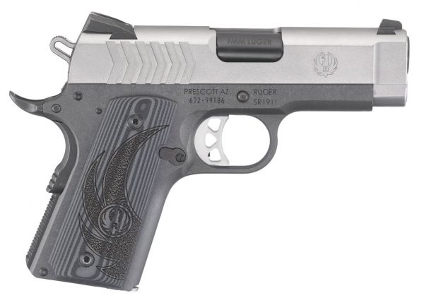 SR1911 9MM SS/ALUM 3.6" 8+1, 6758