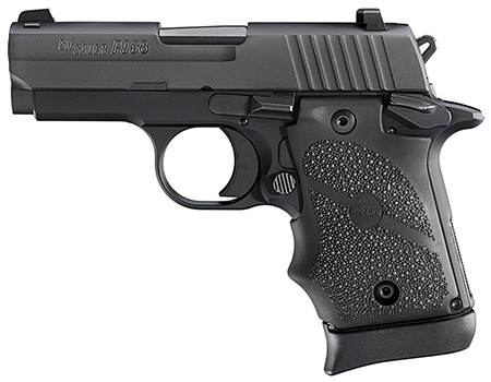 P938 9MM NITRON BLK RUBER AMBI, 938-9-BRG-AMBI