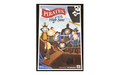 ACTION TGT PIRATES HIGH SEAS 100PK, SKU ACTGS-PIRATES-100