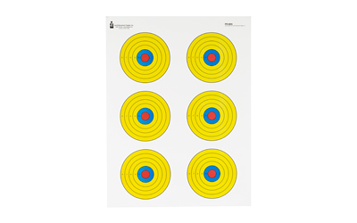 ACTION TGT BRIGHT 6 BULLSEYE 100PK, SKU ACTPR-BE6-100