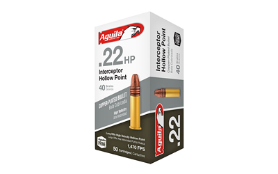 AGUILA 22LR INTERCPT 40GR HP 50/1000, SKU AGA1B220321