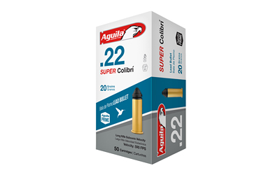 AGUILA 22LR SUP COLIBRI 20GR 50/1000, SKU AGA1B220339