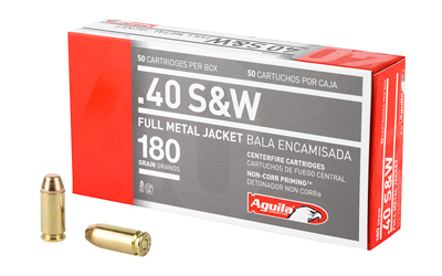 AGUILA 40SW 180GR FMJ 50/1000, SKU AGA1E402110