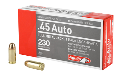 AGUILA 45ACP 230GR FMJ 50/1000, SKU AGA1E452110