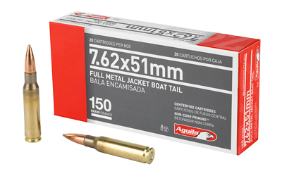 AGUILA 762NATO 150GR FMJBT 20/500, SKU AGA1E762110