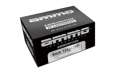 AMMO INC 9MM 124GR XTP JHP 20/200, SKU AMI9124JHP