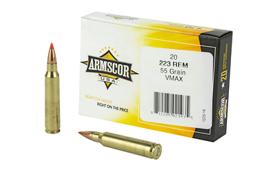 ARMSCOR 223REM 55GR VMAX 20/1000, SKU ARMAC223-5N