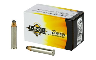 ARMSCOR 22WMR 40GR JHP 50/2000, SKU ARMFAC22M-1N