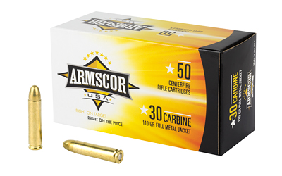 ARMSCOR 30CARB 110GR FMJ 50/1000, SKU ARMFAC30C-1N