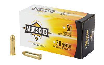 ARMSCOR 38SPL 158GR FMJ 50/1000, SKU ARMFAC38-17N