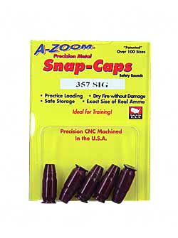 AZOOM SNAP CAPS 357SIG 5/PK, SKU AZ15159