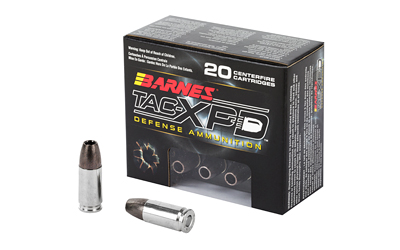 BARNES TAC-XPD 9MM 115GR HP 20/200, SKU BB21551