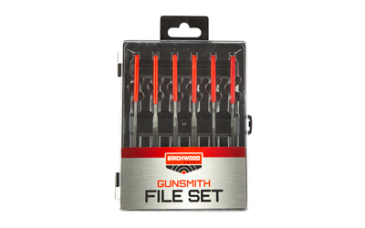 B/C GUNSMITHING FILE SET 6PC BLK/RD, SKU BCGSFS