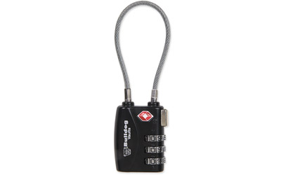 BULLDOG TSA LOCK W/STL CABLE NON-CA, SKU BD8022