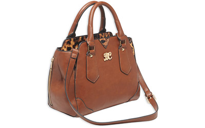 BULLDOG SATCHEL PURSE W/HLSTR CHSTNT, SKU BDP-024