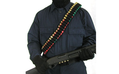 BH SHTGN BANDOLIER (55) BLK, SKU BH43SB55BK