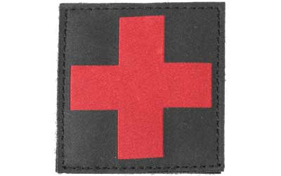 BH RED/BLACK CROSS ID PATCH BLK, SKU BH90RC00BK