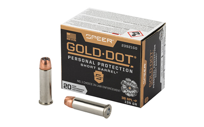 SPR GOLD DOT 38S+P 135G HP SB 20/200, SKU CCI23921GD