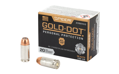 SPR GOLD DOT 45ACP 185GR HP 20/200, SKU CCI23964GD