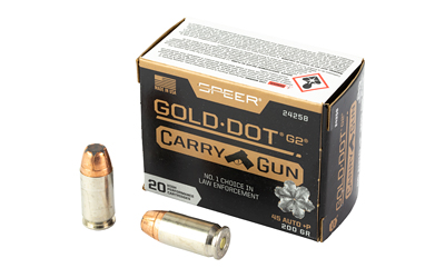 SPR GLD DT CARRY GUN 45AUTO +P 200GR, SKU CCI24258