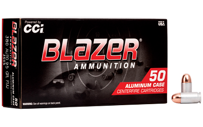 BLAZER 380ACP 95GR FMJ 50/1000, SKU CCI3505