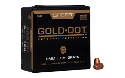 SPR GOLD DOT .355 124GR HP 100CT, SKU CCI3998