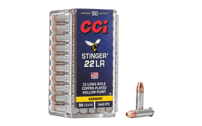 CCI "STINGER" 22LR HP 50/5000, SKU CCI50