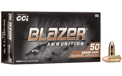 BLAZER BRASS 9MM 115GR FMJ 50/1000, SKU CCI5200