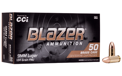 BLAZER BRASS 9MM 124GR FMJ 50/1000, SKU CCI5201