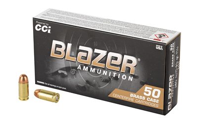 BLAZER BRASS 380ACP 95GR FMJ 50/1000, SKU CCI5202