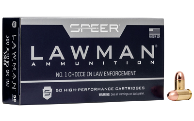 SPR LAWMAN 380ACP 95GR TMJ 50/1000, SKU CCI53608BX