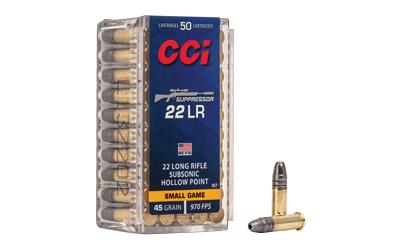 CCI 22LR SUPPRESSOR 45GR HP 50/5000, SKU CCI957