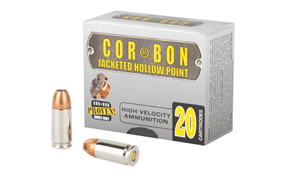 CORBON 9MM+P 125GR JHP 20/500, SKU COR09125