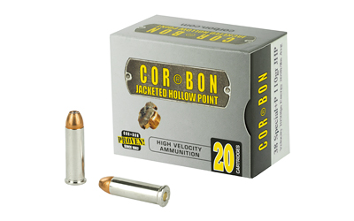 CORBON 38SPL+P 110GR JHP 20/500, SKU COR38110