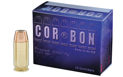 CORBON 45ACP+P 165GR JHP 20/500, SKU COR45165