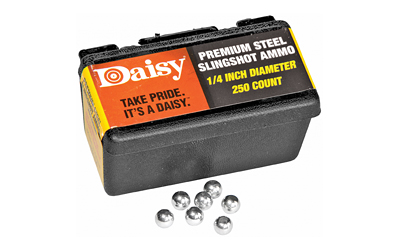 DAISY 1/4" STEEL SLINGSHOT AMMO, SKU DY988114-446