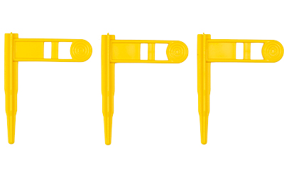 ERGO SAFETY CHAMBER FLAG 3PK YELLOW, SKU EG4984-3PK-YL