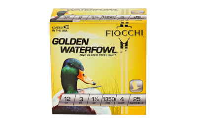 FIOCCHI 12GA #4 GOLDEN 25/250, SKU F123SGW4