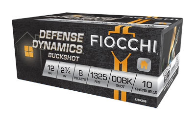 FIOCCHI 12GA 2.75" 00BK 10/250, SKU F12BK008