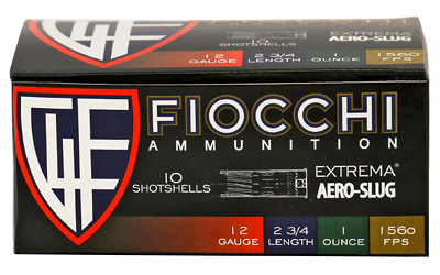 FIOCCHI 12GA AERO SLUG HV 10/250, SKU F12SLUG