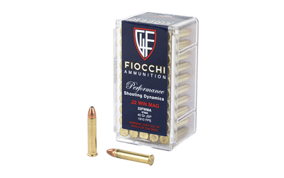 FIOCCHI 22WMR 40GR JSP 50/2000, SKU F22FWMA