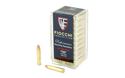 FIOCCHI 22WMR 40GR FMJ 50/2000, SKU F22FWMC