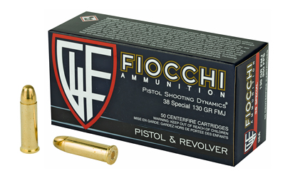 FIOCCHI 38SPL 130GR FMJ 50/1000, SKU F38A