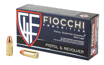 FIOCCHI 9MM 158GR FMJ 50/1000, SKU F9APE