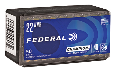 FED CHAMP 22WMR 40GR FMJ 50/3000, SKU FE737