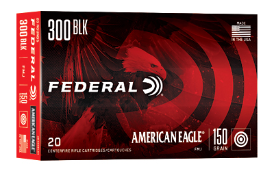 FED AM EAGLE 300BLK 150GR FMJ 20/500, SKU FEAE300BLK1