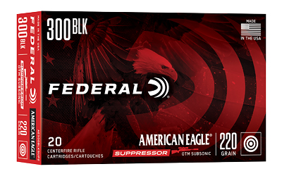 FED AE SUPPRESSOR 300BLK 220GR OT 20, SKU FEAE300BLKSUP2