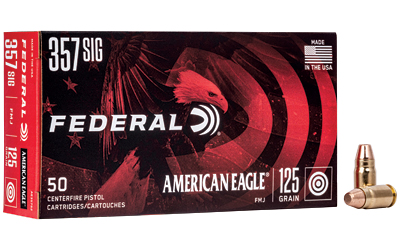 FED AM EAGL 357SIG 125GR FMJ 50/1000, SKU FEAE357S2