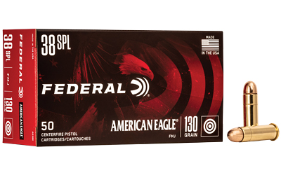 FED AM EAGLE 38SPL 130GR FMJ 50/1000, SKU FEAE38KBX